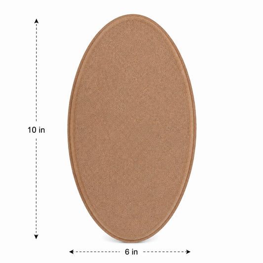 10" x 6" Oval MDF 12mm
