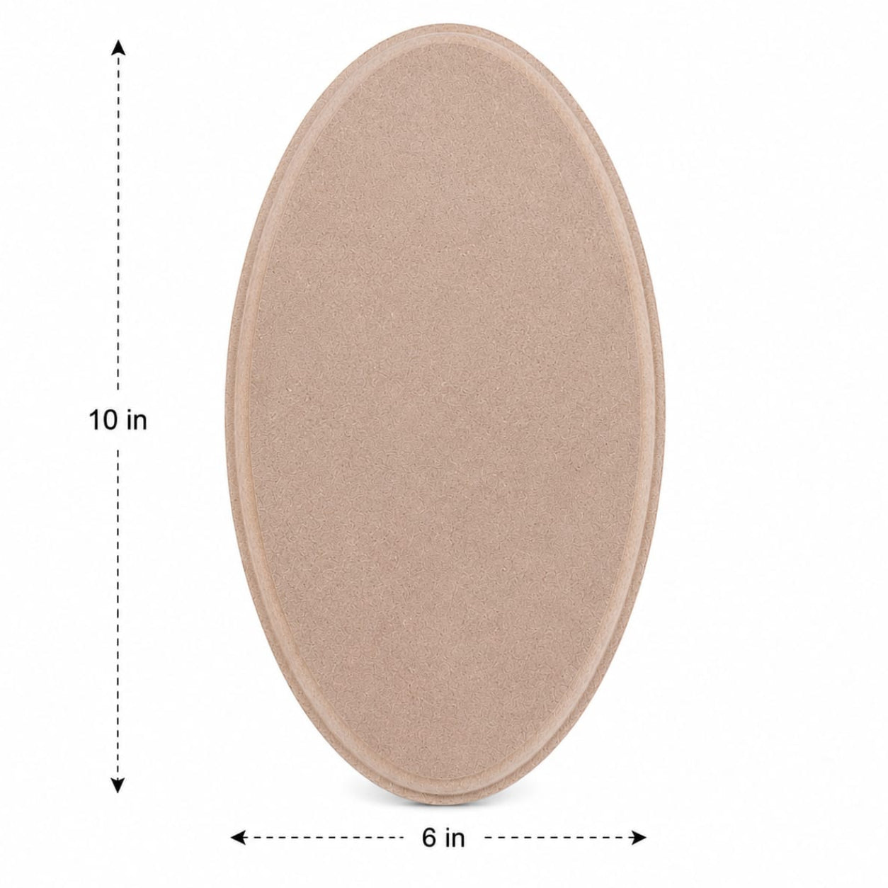 10" x 6" Oval MDF 12mm