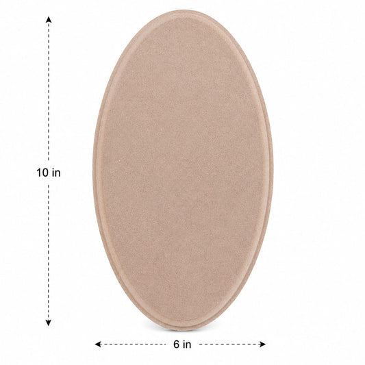 10" x 6" Oval MDF 12mm