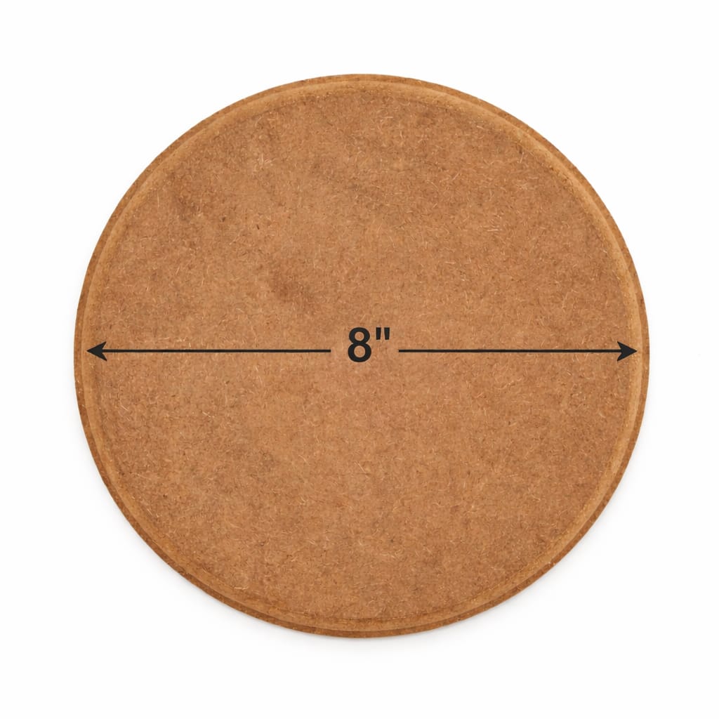 8" Dia Round MDF 12mm